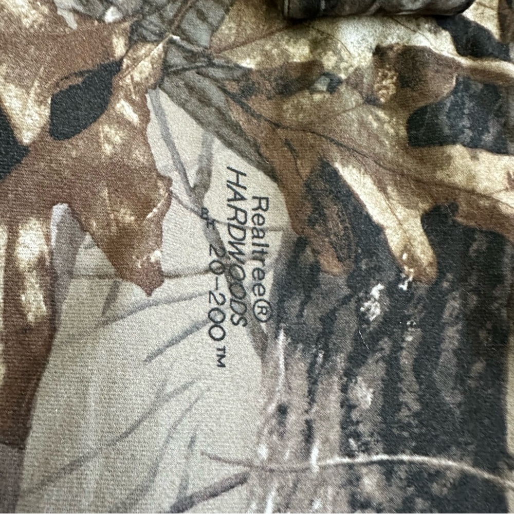 Pella Realtree Hardwoods Camo Full Zip Jacket Vintage Mens Size 2X REG Mesh Line - Picture 14 of 15